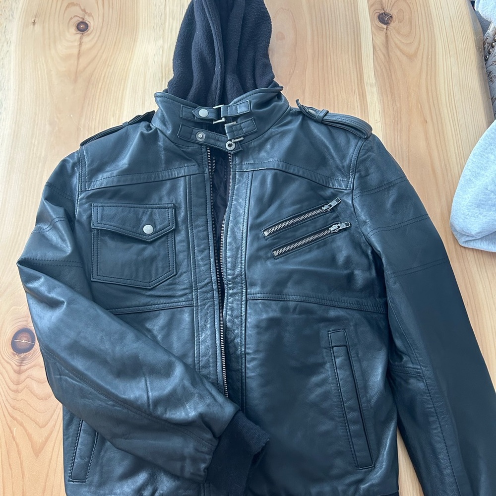 Men's Black Leather Jacket